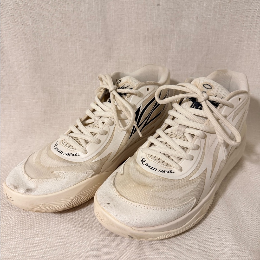 Puma Men's Athletic Shoes in Cream
